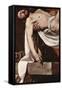 Putting Christ in the Tomb-Caravaggio-Framed Stretched Canvas