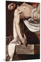 Putting Christ in the Tomb-Caravaggio-Mounted Art Print