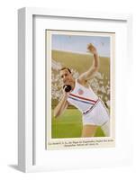 Putting the Shot: Won by Leo Sexton (Usa) with a New Olympic Record of 16.005M-null-Framed Photographic Print