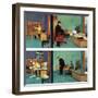 "Putting Time in the Office," February 18, 1961-Richard Sargent-Framed Premium Giclee Print