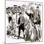 Putting Up a Barbed-Wire Fence across America-null-Mounted Giclee Print