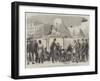 Putting Up the Lions at the Base of the Nelson Column, Trafalgar-Square-null-Framed Giclee Print