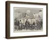 Putting Up the Lions at the Base of the Nelson Column, Trafalgar-Square-null-Framed Giclee Print