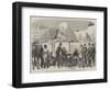 Putting Up the Lions at the Base of the Nelson Column, Trafalgar-Square-null-Framed Giclee Print