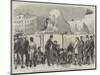 Putting Up the Lions at the Base of the Nelson Column, Trafalgar-Square-null-Mounted Giclee Print