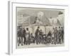 Putting Up the Lions at the Base of the Nelson Column, Trafalgar-Square-null-Framed Giclee Print