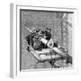 Putting Wire Wrapping around the Suspension Cables, Brooklyn Suspension Bridge, 1883-null-Framed Giclee Print