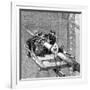 Putting Wire Wrapping around the Suspension Cables, Brooklyn Suspension Bridge, 1883-null-Framed Giclee Print