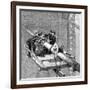 Putting Wire Wrapping around the Suspension Cables, Brooklyn Suspension Bridge, 1883-null-Framed Giclee Print