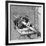 Putting Wire Wrapping around the Suspension Cables, Brooklyn Suspension Bridge, 1883-null-Framed Giclee Print