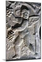 Putto Harvesting Grapes, Bas Relief, Detail-null-Mounted Giclee Print