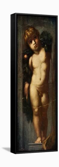 'Putto with Garland', c1510, (c1912)-Raphael-Framed Stretched Canvas