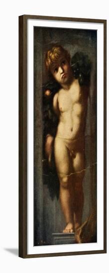 'Putto with Garland', c1510, (c1912)-Raphael-Framed Giclee Print