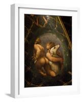 Puttoes, Detail from the Frescoed Vault, 1518-1519-Antonio Allegri Da Correggio-Framed Giclee Print