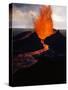 Puu Oo Crater Erupting-Jim Sugar-Stretched Canvas