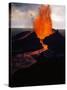 Puu Oo Crater Erupting-Jim Sugar-Stretched Canvas