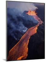 Puu Oo Crater Erupting-Jim Sugar-Mounted Photographic Print