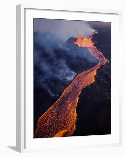 Puu Oo Crater Erupting-Jim Sugar-Framed Photographic Print