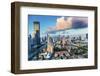 Puxi Pudong Buildings World Financial Center Jinmao Tower Modern Skyscrapers Shanghai, China-William Perry-Framed Photographic Print