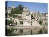 Puy d'Eveque and River Lot, Lot, Aquitaine, France-Tony Gervis-Stretched Canvas