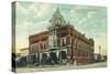 Puyallup, Washington - Meridian and Stewart Street Intersection View-Lantern Press-Stretched Canvas