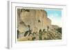 Puye Cliff Dwellings-null-Framed Art Print