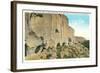 Puye Cliff Dwellings-null-Framed Art Print