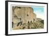 Puye Cliff Dwellings-null-Framed Art Print