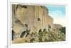 Puye Cliff Dwellings-null-Framed Art Print