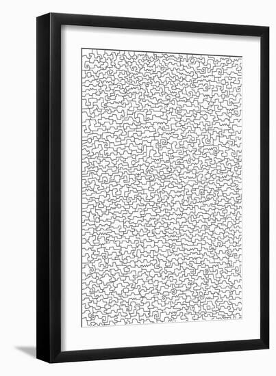 Puzzle BW I-Miguel Balbás-Framed Giclee Print