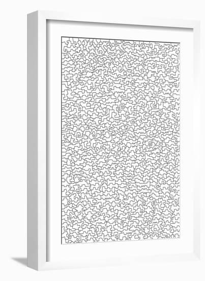 Puzzle BW I-Miguel Balbás-Framed Giclee Print