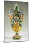 Puzzle Flask, Painted Maiolica, Ariano Irpino Manufacture, Campania, Italy-Henri Cros-Mounted Giclee Print