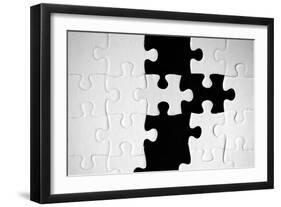 Puzzle-mypokcik-Framed Art Print