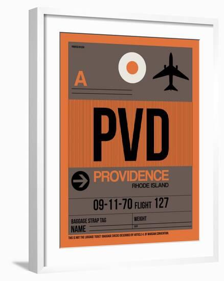 PVD Providence Luggage Tag I-NaxArt-Framed Art Print