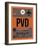 PVD Providence Luggage Tag I-NaxArt-Framed Art Print