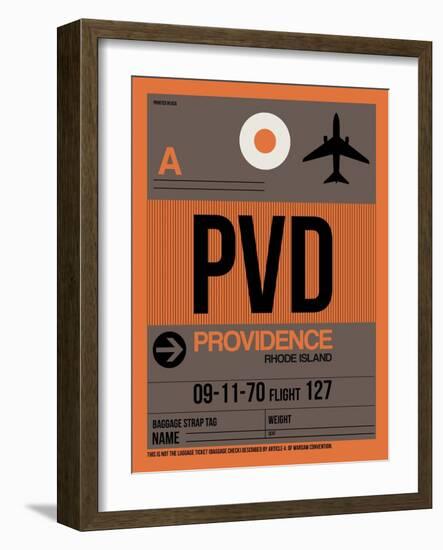 PVD Providence Luggage Tag I-NaxArt-Framed Art Print