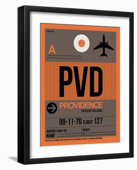 PVD Providence Luggage Tag I-NaxArt-Framed Art Print