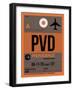 PVD Providence Luggage Tag I-NaxArt-Framed Art Print