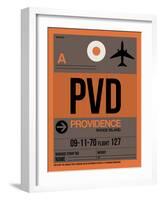 PVD Providence Luggage Tag I-NaxArt-Framed Art Print