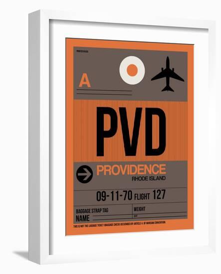 PVD Providence Luggage Tag I-NaxArt-Framed Art Print