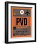 PVD Providence Luggage Tag I-NaxArt-Framed Art Print