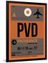 PVD Providence Luggage Tag I-NaxArt-Framed Art Print