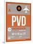 PVD Providence Luggage Tag II-NaxArt-Framed Art Print