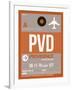 PVD Providence Luggage Tag II-NaxArt-Framed Art Print