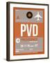 PVD Providence Luggage Tag II-NaxArt-Framed Art Print