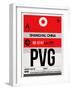 PVG Shanghai Luggage Tag I-NaxArt-Framed Art Print