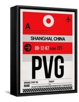 PVG Shanghai Luggage Tag I-NaxArt-Framed Stretched Canvas