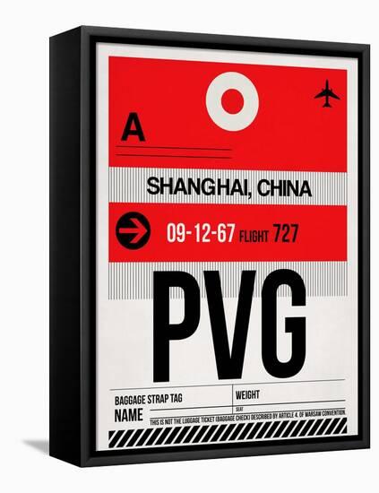 PVG Shanghai Luggage Tag I-NaxArt-Framed Stretched Canvas