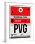 PVG Shanghai Luggage Tag I-NaxArt-Framed Art Print