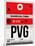 PVG Shanghai Luggage Tag I-NaxArt-Mounted Art Print